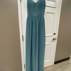 Desert Blue Ainsley Chiffon Dress from Revelry